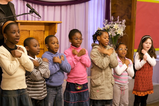 Children at Paragon Chapel